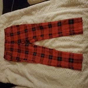 Sanctuary jeggings size xs plaid